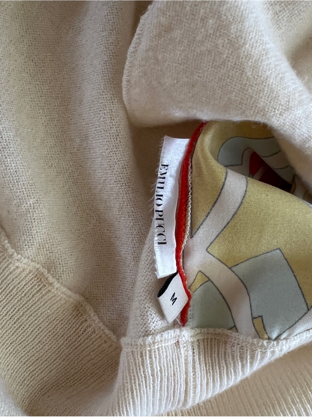 Emilio Pucci Multicolor Mosaic-Print Bomber Jacket with Cream Trim - Picture 12 of 12